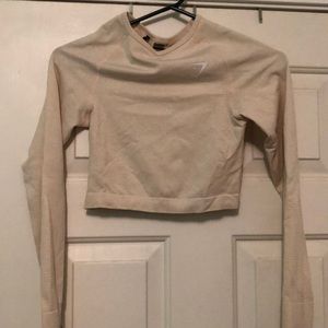 Nude gymshark crop top